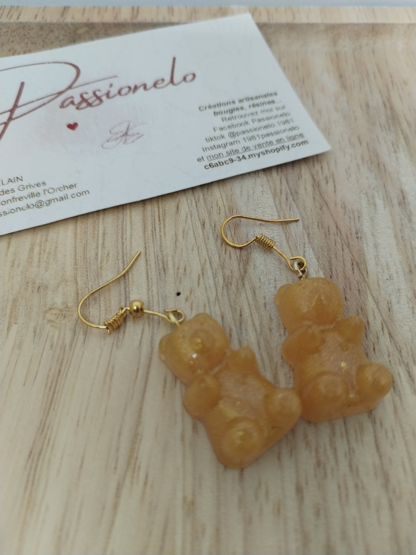 Boucles d'oreilles Oursons