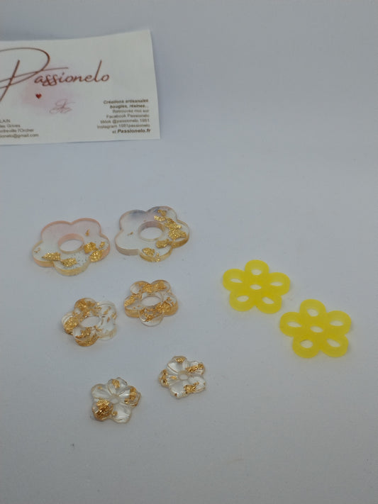 Pampilles feuilles or et jaune