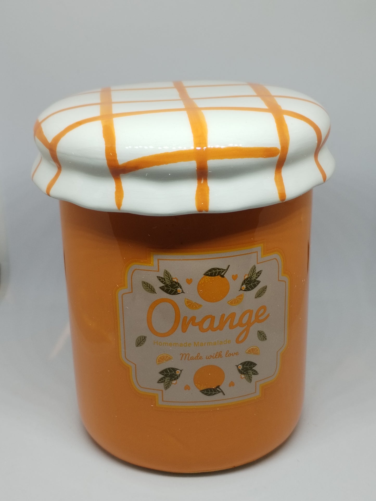 Diffuseur pot de confiture orange