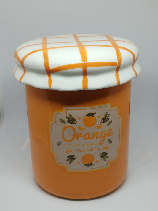 Diffuseur pot de confiture orange