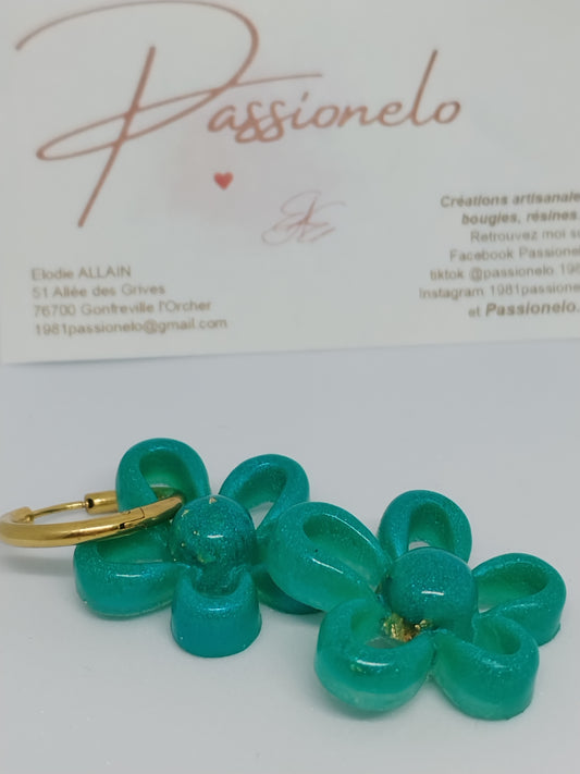 Pampille fleur verte