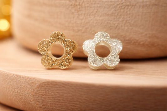 Pampille petite fleur dorée