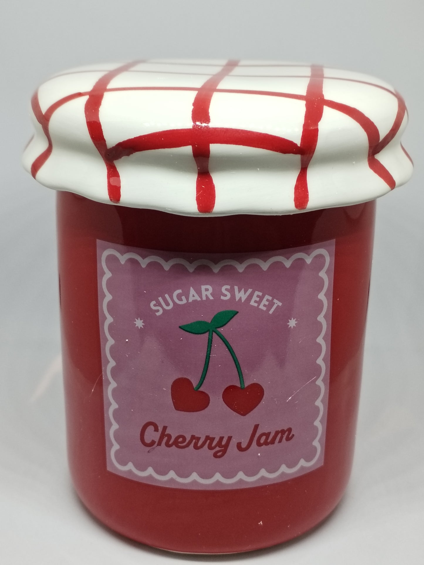 Diffuseur pot de confiture rouge