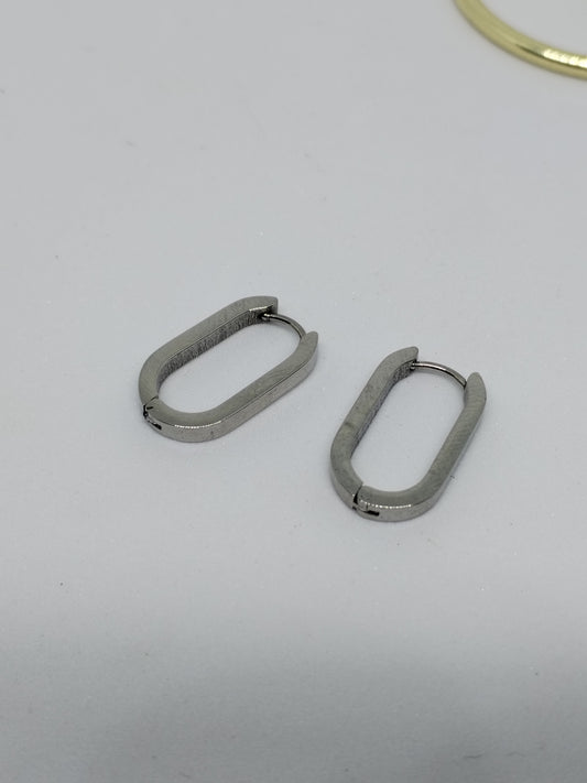 Anneau ovale argent